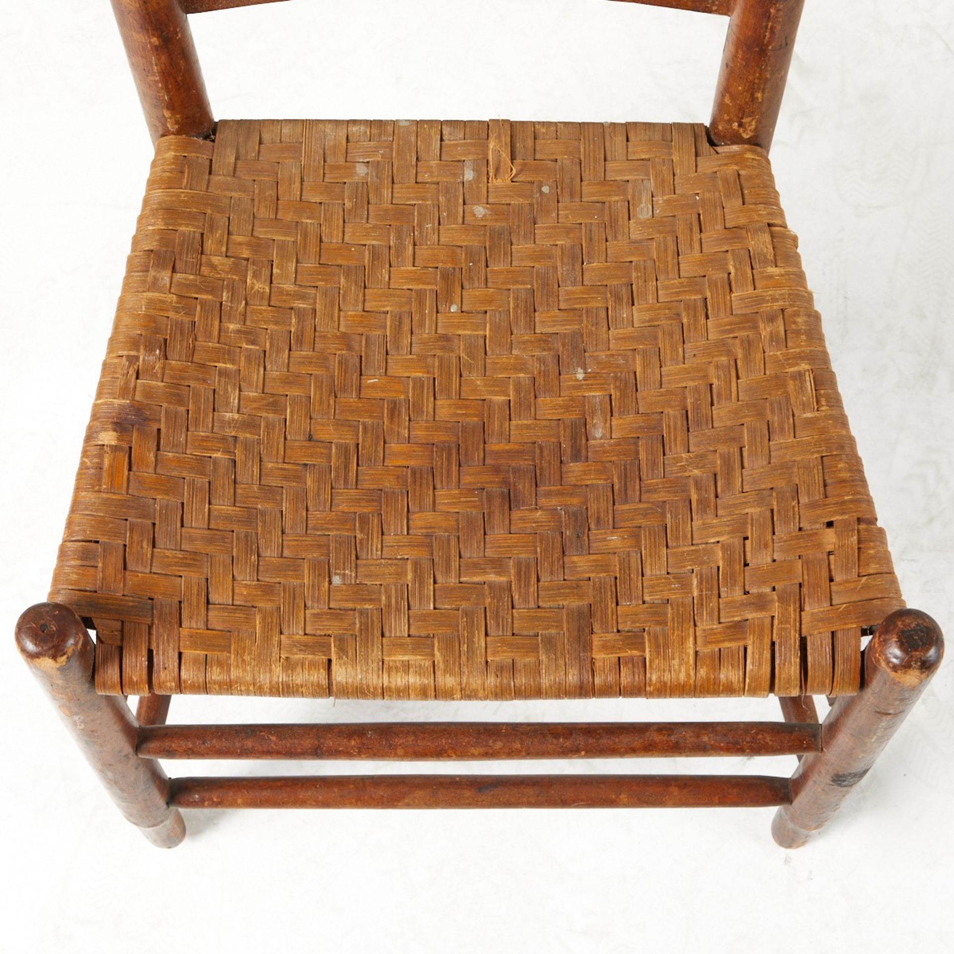 Shaker Freegift Wells Watervliet Chair ca 1830 - Image 8 of 8