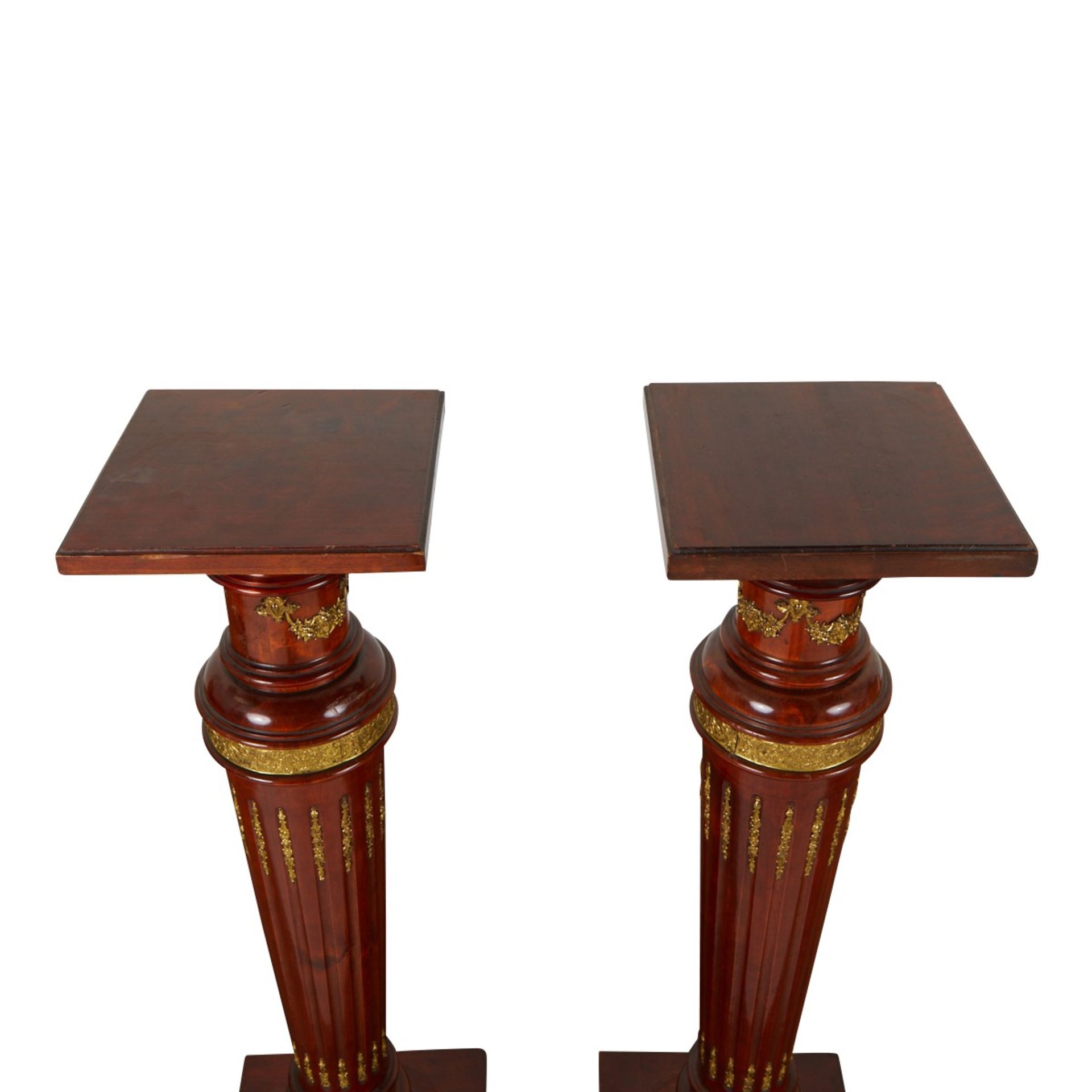 Pair Modern Empire Style Ormolu Plinths - Image 9 of 12