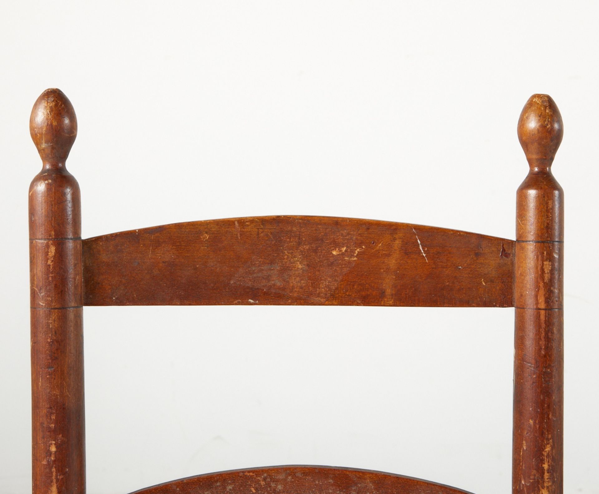 Shaker Freegift Wells Watervliet Chair ca 1830 - Image 7 of 8