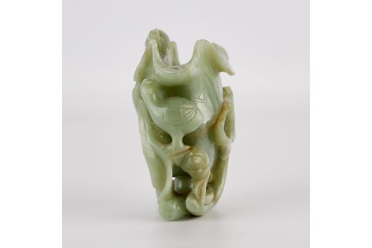 Antique Chinese Qing Carved Jade Cup - Bild 5 aus 9