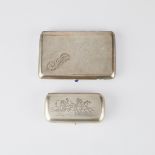 2 Sterling Silver Russia Cigarette Cases