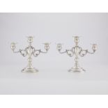 Pair of Sterling Silver Candlesticks KMK