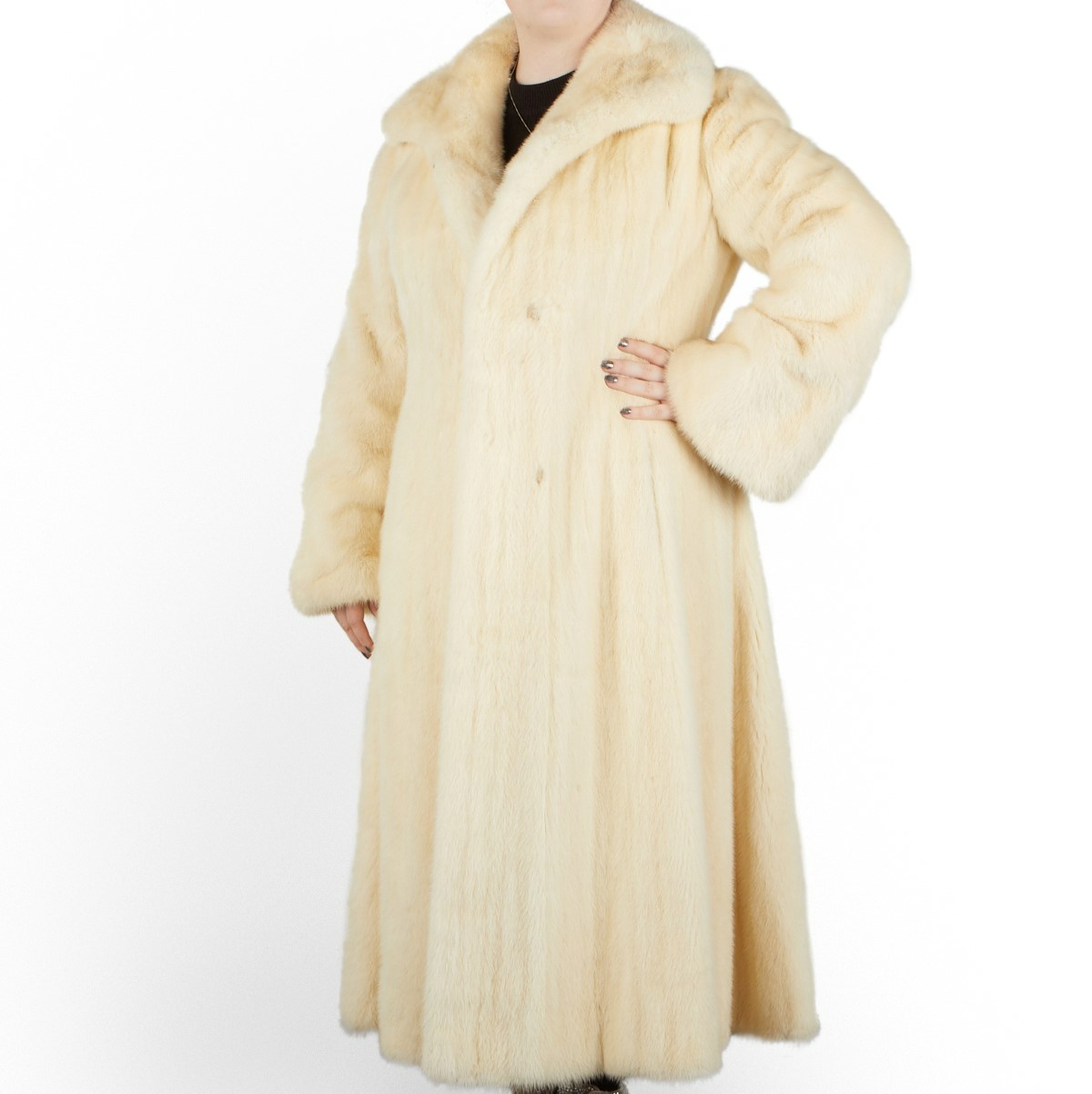 2 White Mink Fur Full Length Coats - Image 2 of 17