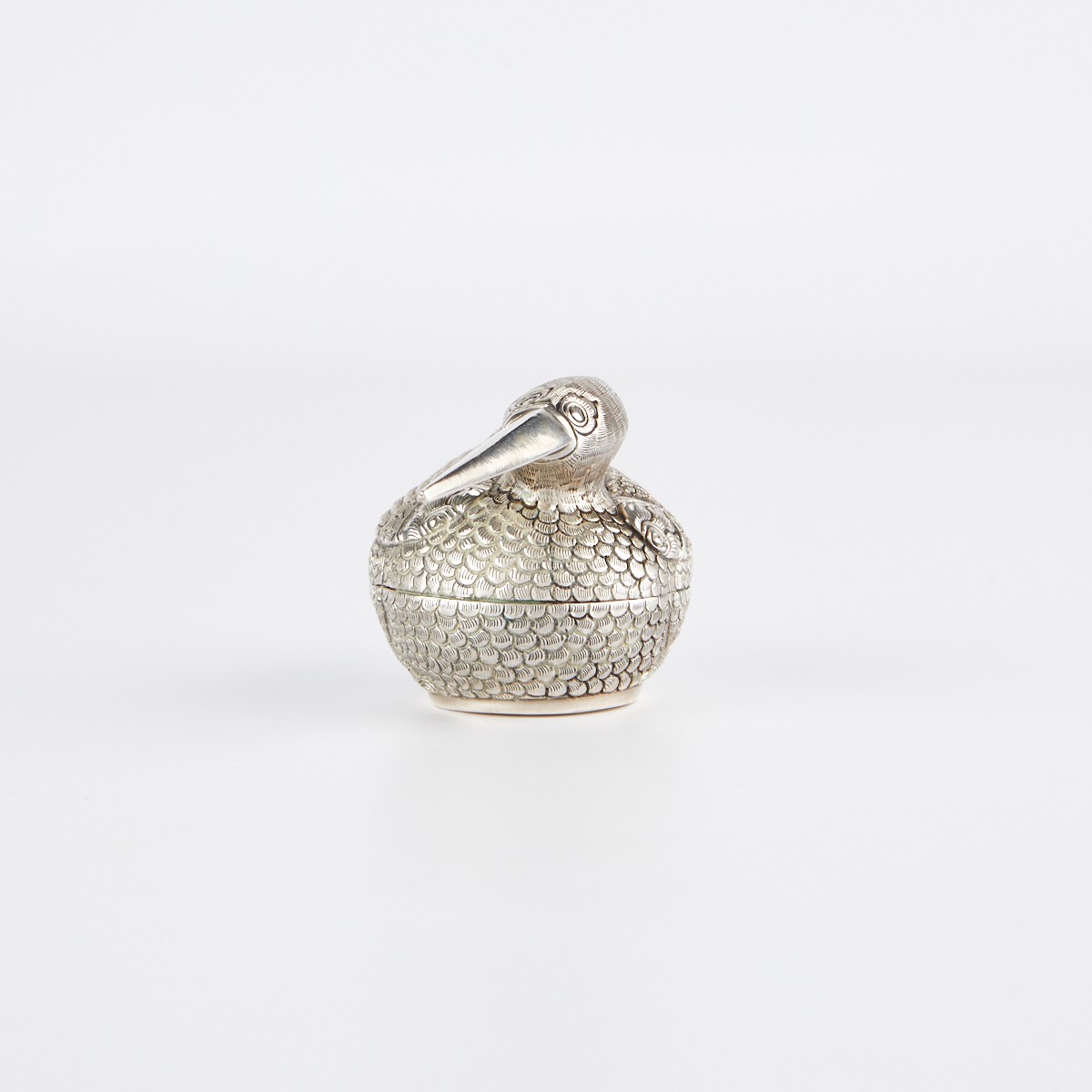 Cambodian Small Sterling Silver Bird Box - Image 3 of 8
