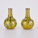 Pr Chinese Republic Jing Yuan Tang Cloisonne Vases