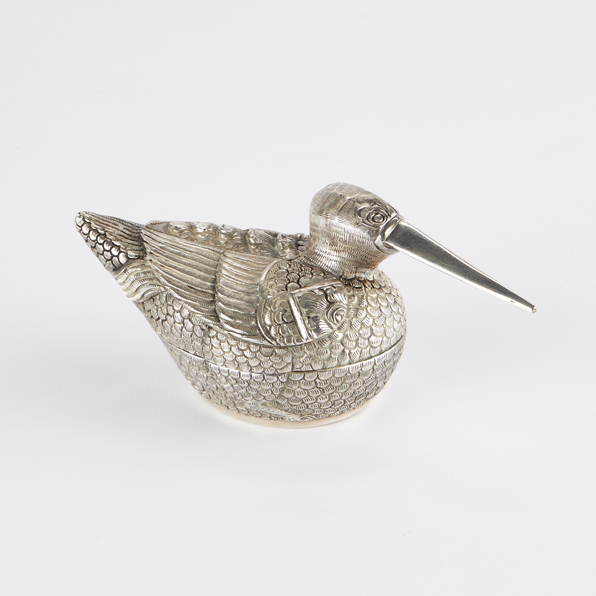 Cambodian Small Sterling Silver Bird Box