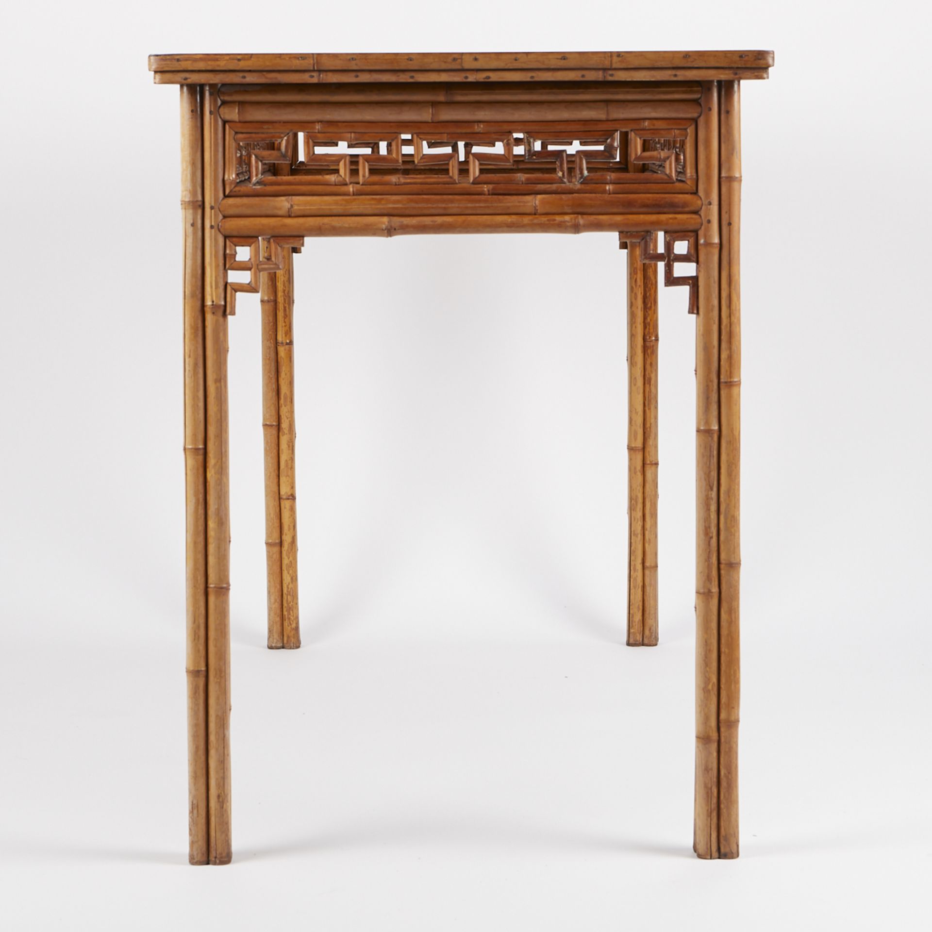 Chinese Bamboo Lacquer Rectangular Table - Image 5 of 7