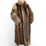 Full Length English Fox Fur Coat