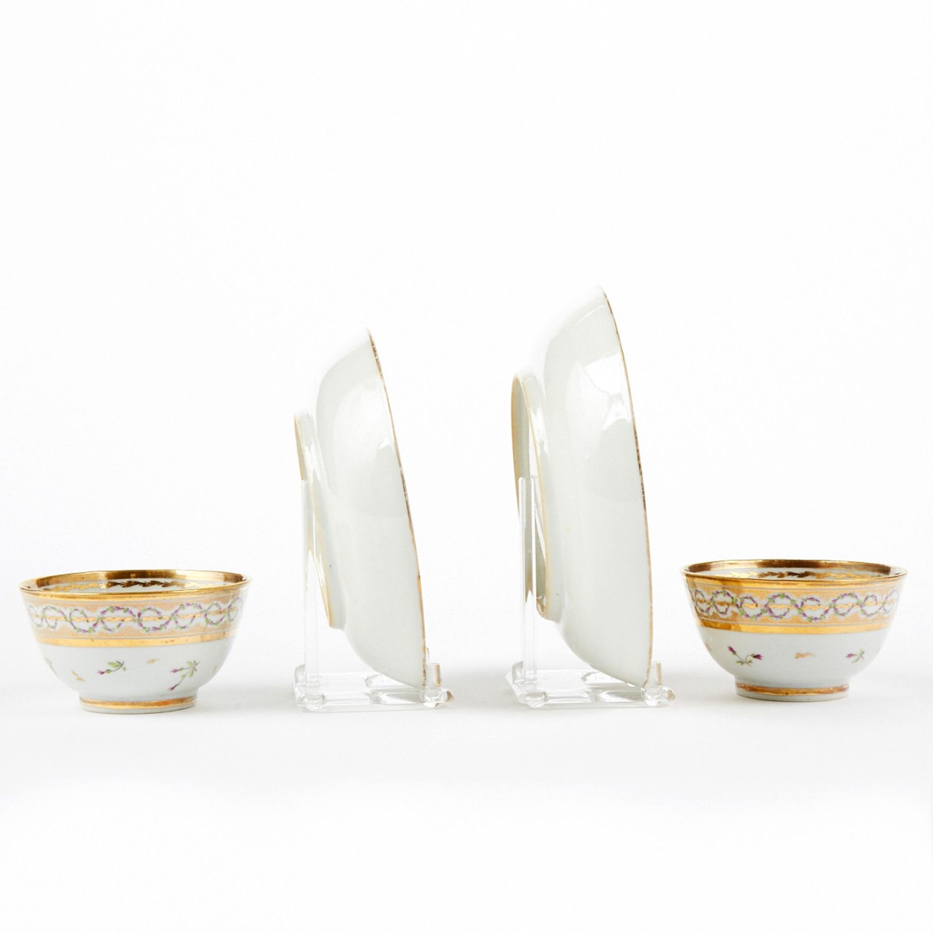 Set of Chinese Export Porcelain Tea Bowls & Saucers - Bild 3 aus 7