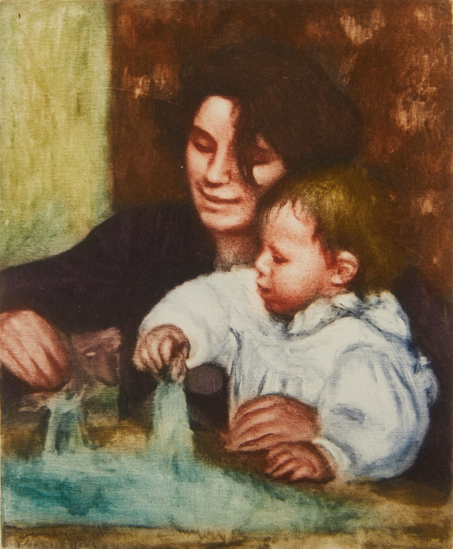 Renoir "Gabrielle et Jean" Color Etching