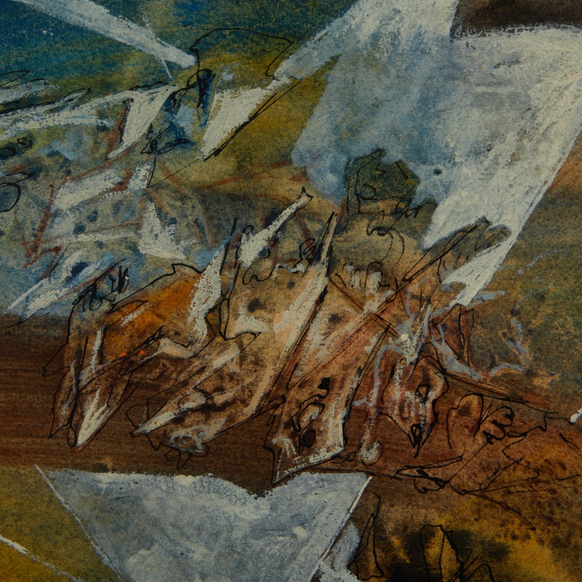 Kenneth Callahan "Tranquil Sea" Painting - Bild 2 aus 6