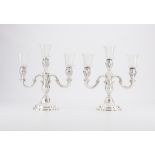 Pr 875 Silver Candlesticks Wilhelm Binder