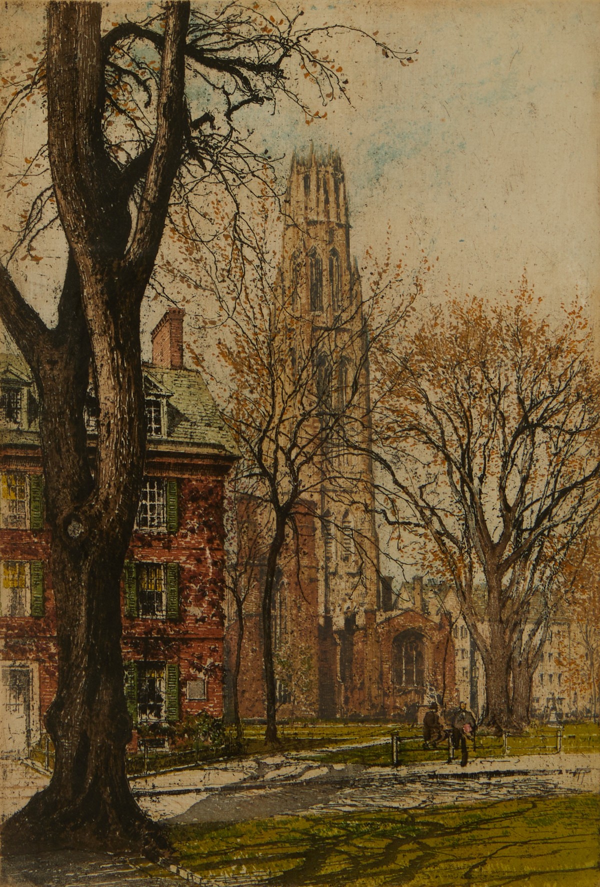 Robert Kasimir Yale Quad Etching