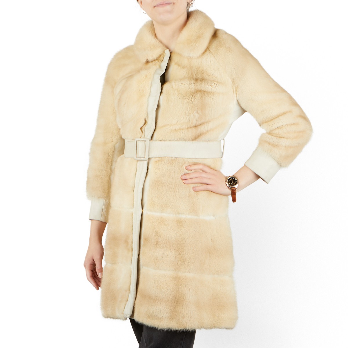 2 White Mink Fur Full Length Coats - Image 8 of 17