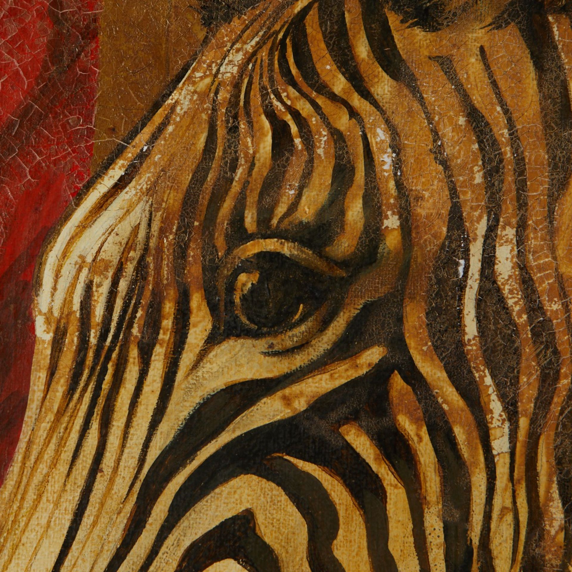 William Skilling Zebra Oil on Canvas Painting - Bild 2 aus 16