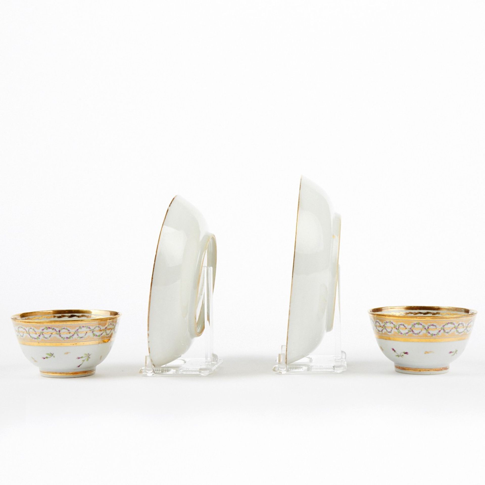 Set of Chinese Export Porcelain Tea Bowls & Saucers - Bild 2 aus 7