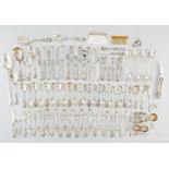 Assorted Sterling Silver Flatware 104 Pcs
