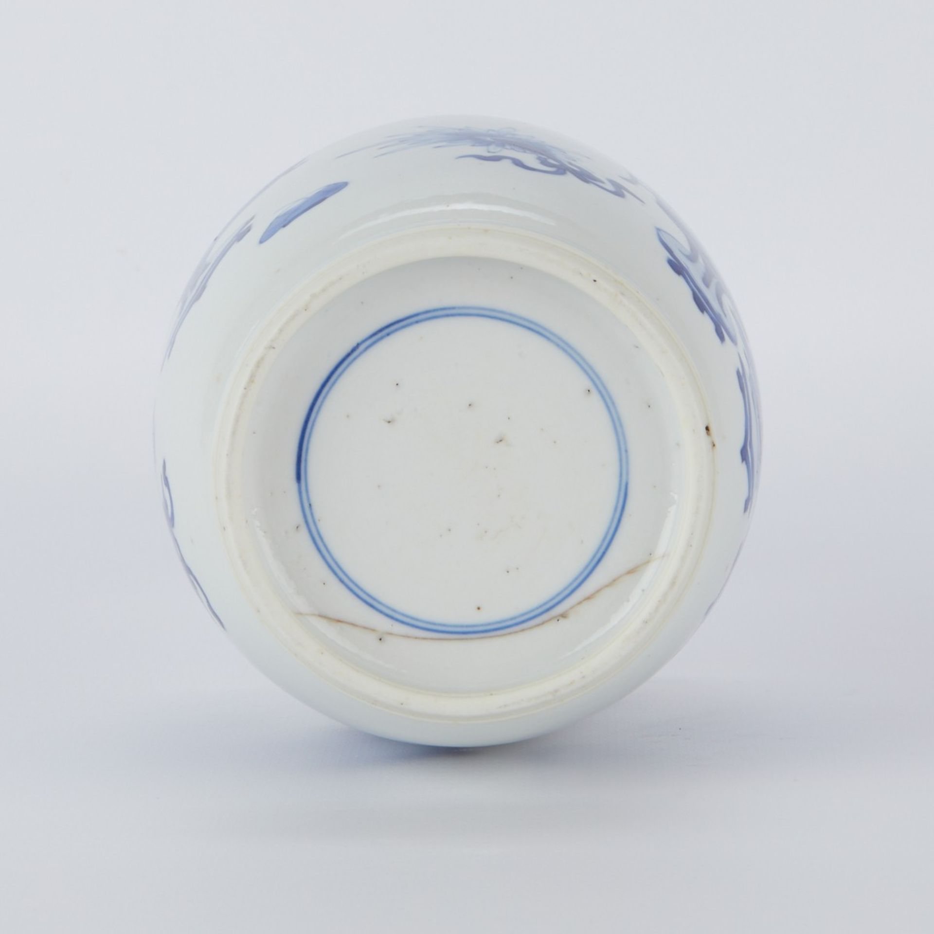Chinese 18th c. Kangxi Porcelain Mallet Vase - Bild 5 aus 6