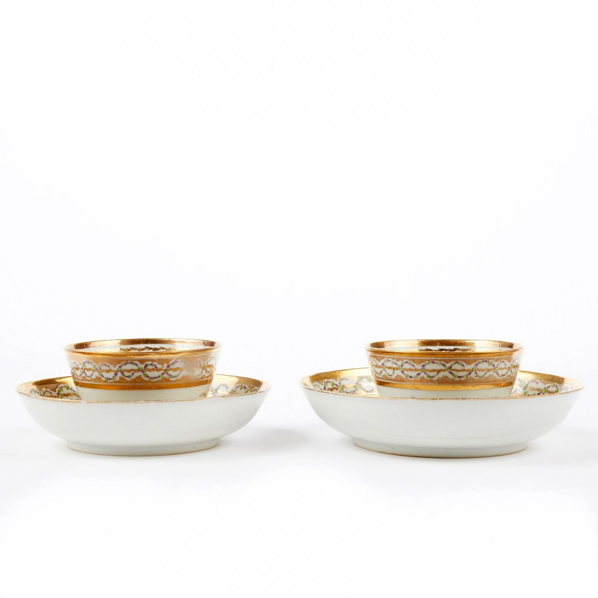 Set of Chinese Export Porcelain Tea Bowls & Saucers - Bild 4 aus 7