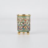 Russian Silver Enamel Beaker Pavel Ovchinnikov