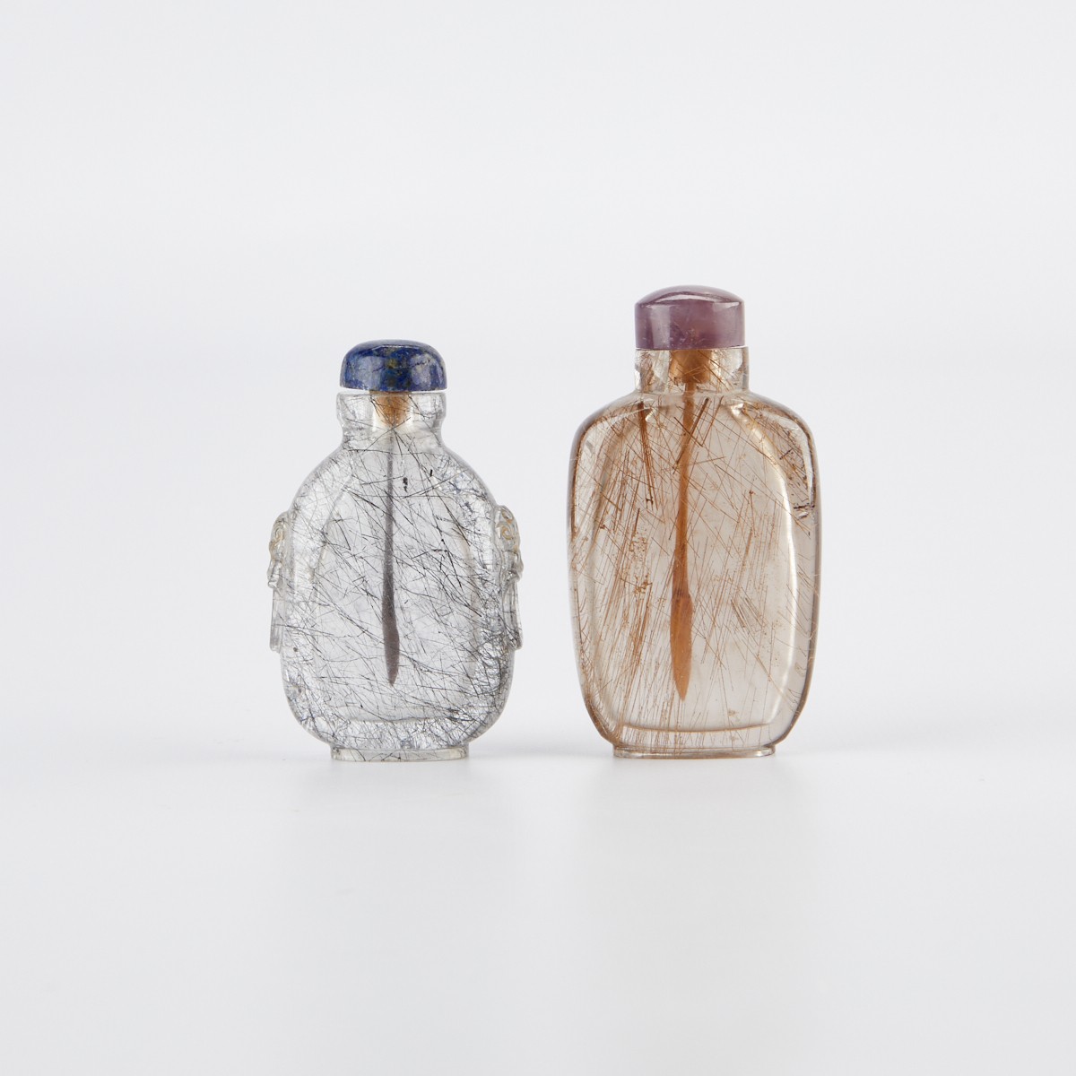 Group of 2 Chinese Rock Crystal Snuff Bottles - Image 3 of 7