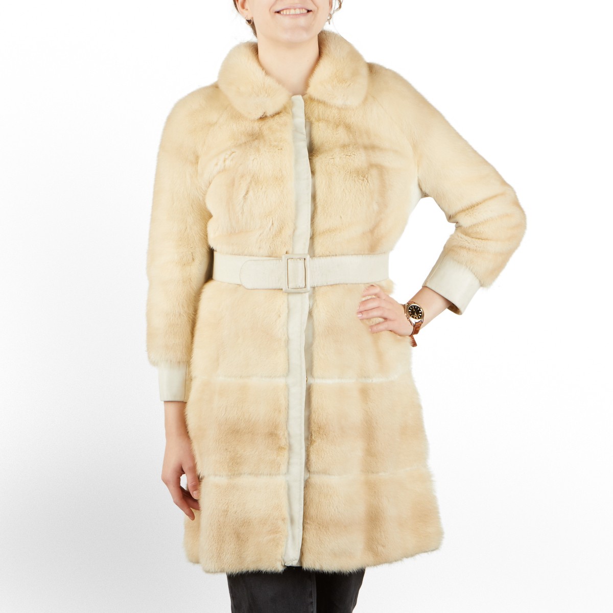 2 White Mink Fur Full Length Coats - Image 9 of 17