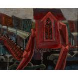 Alfred Statler "The Night Cathedral" Oil on Canvas