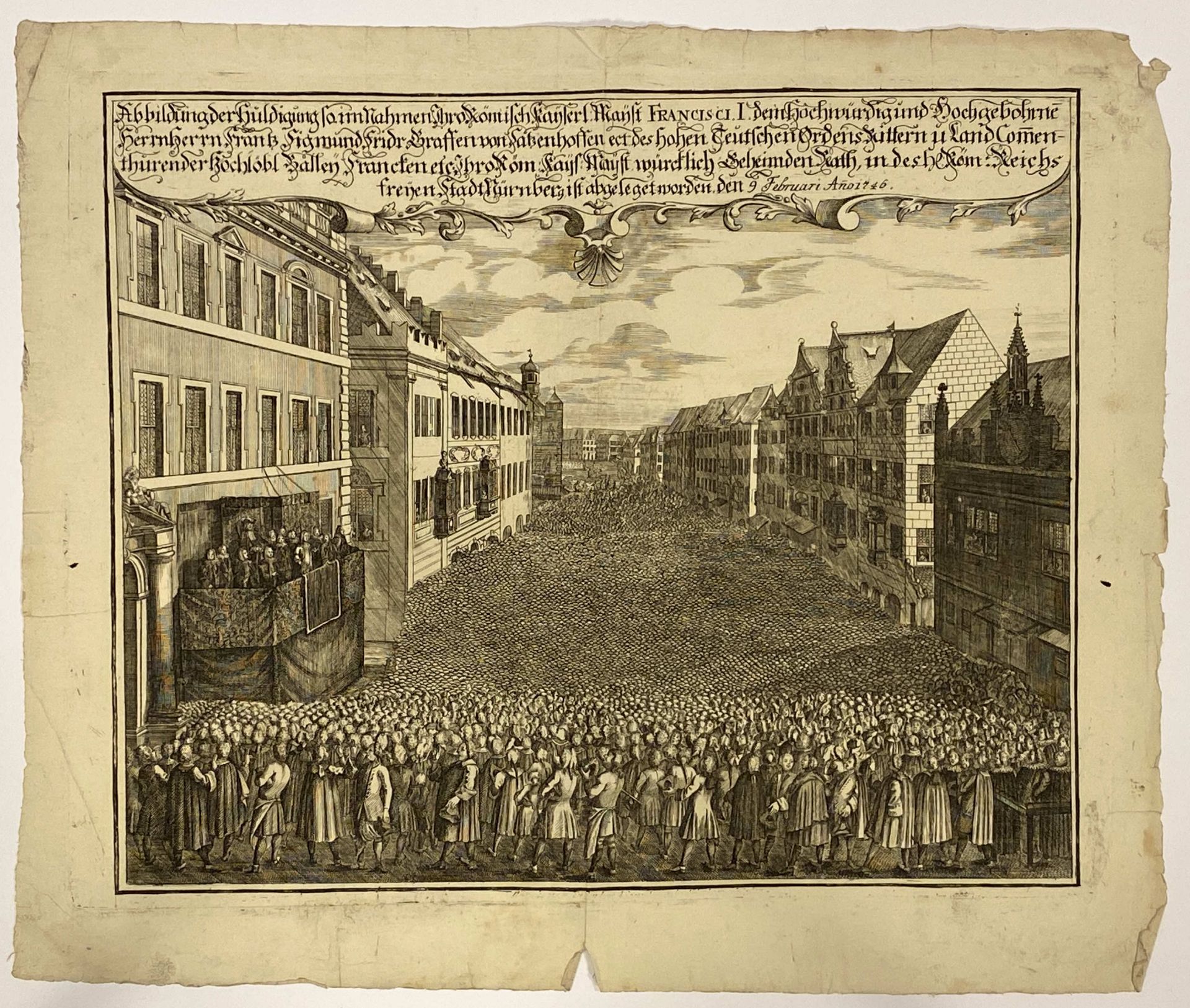 Drei Kupferstiche Nürnberg 17./18. Jahrhundert - Image 4 of 4