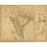 Kupferstichkarte Indien um 1780
