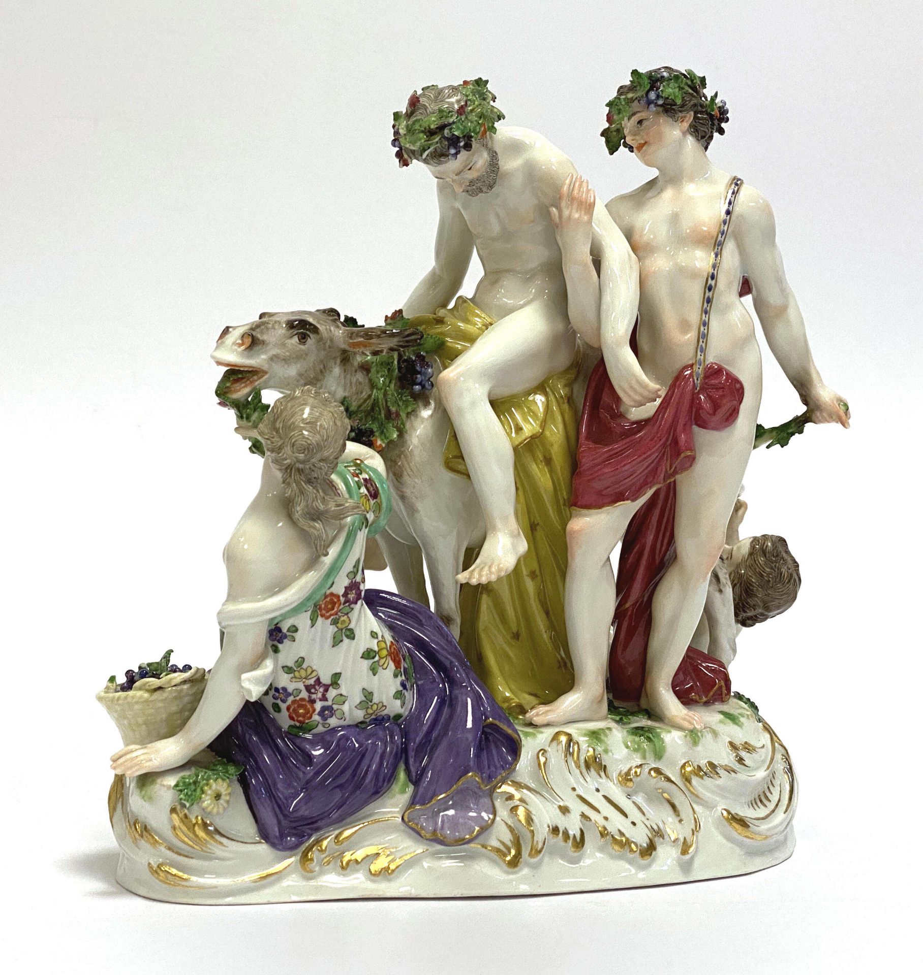 „Silenus Eselgruppe“ Meissen - Image 2 of 12