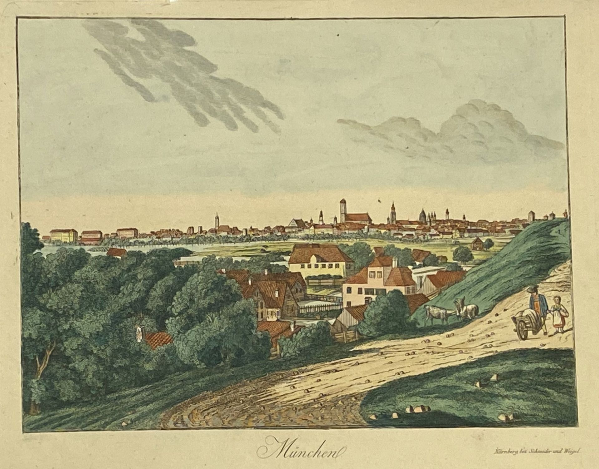 Ansicht von München (Lithographie)