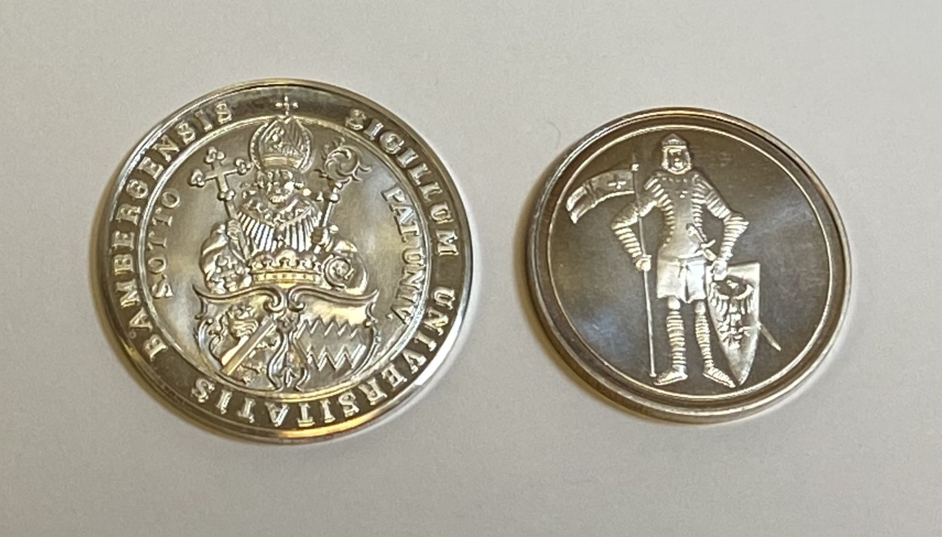  Zwei  Silber - Medaillen  Bamberg - Bild 2 aus 2