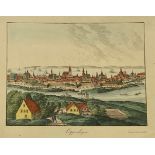 Ansicht von „Coppenhagen“ (Kopenhagen, Lithographie)