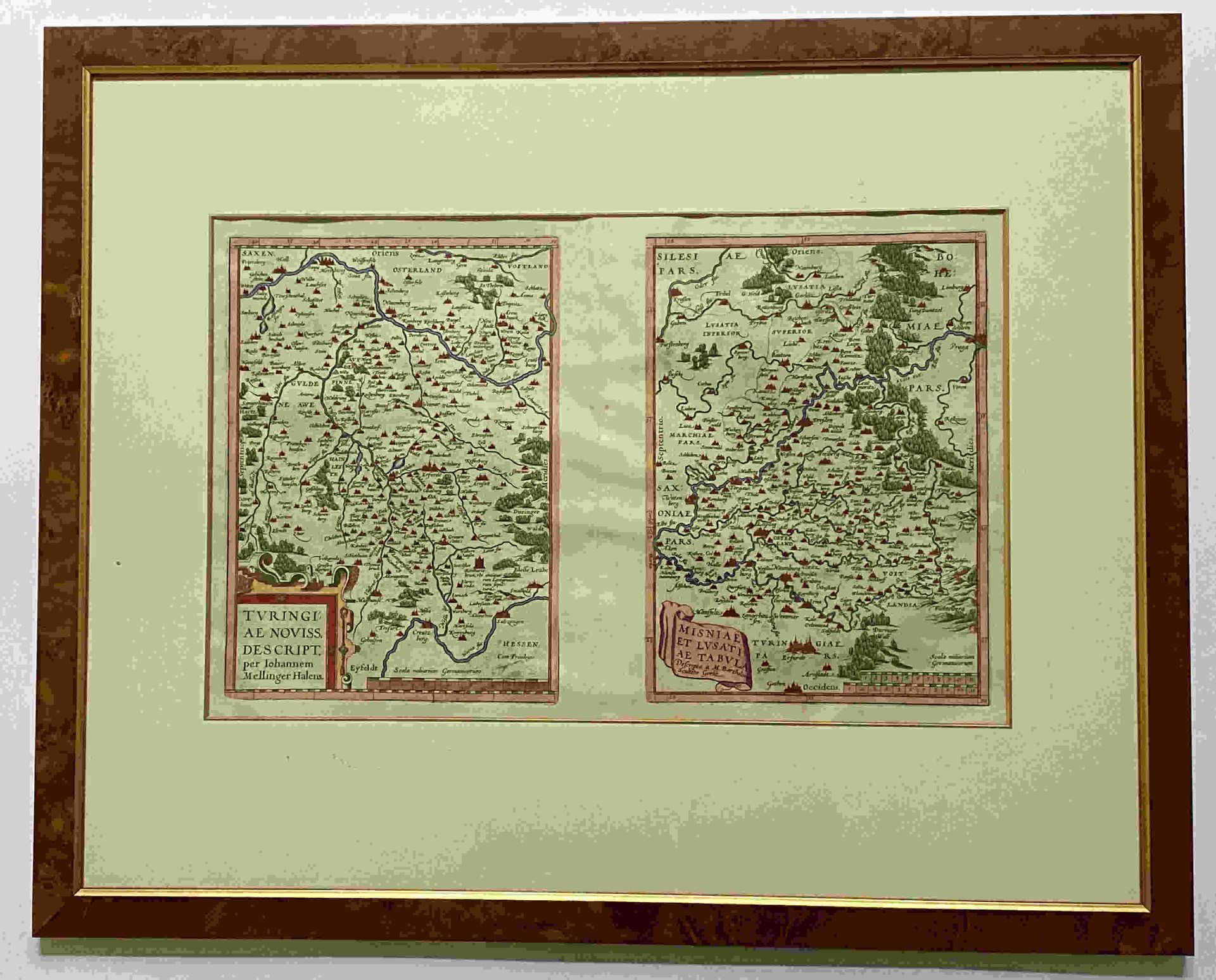 Abraham  Ortelius, Drei  Doppel - Kupferstichkarten   aus dem   „Theatrum orbis terrarum“ - Bild 3 aus 6