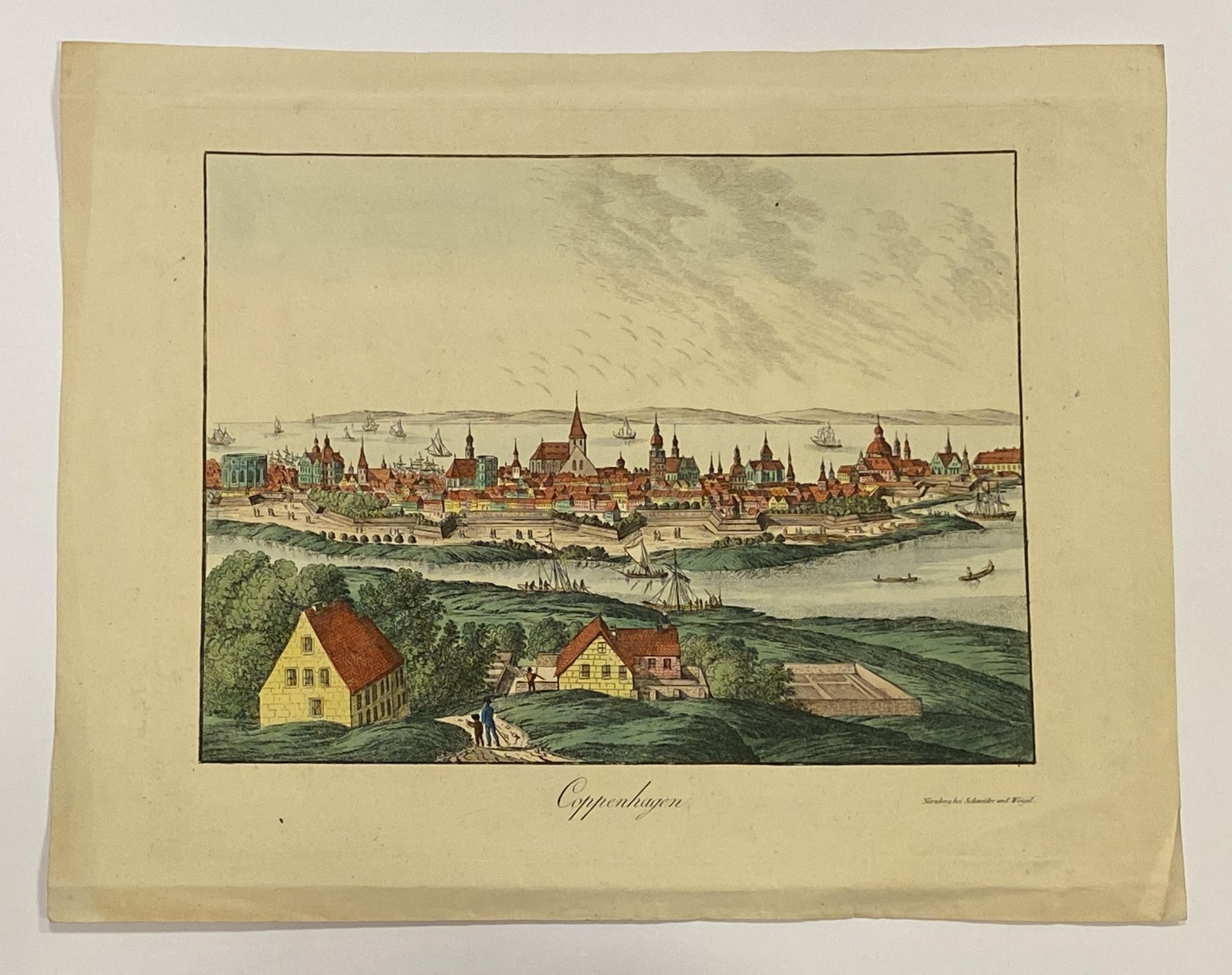 Ansicht von „Coppenhagen“ (Kopenhagen, Lithographie) - Image 4 of 4