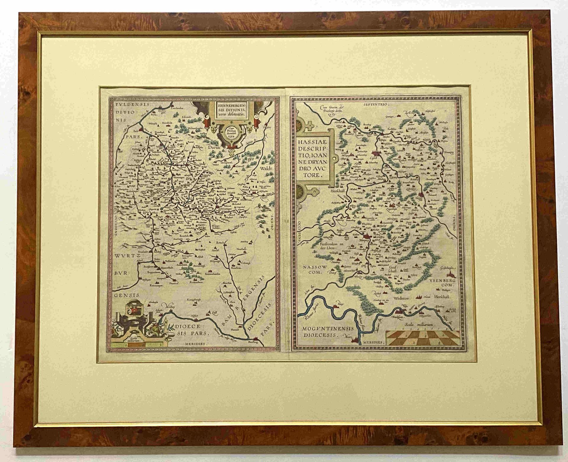 Abraham  Ortelius, Drei  Doppel - Kupferstichkarten   aus dem   „Theatrum orbis terrarum“ - Bild 5 aus 6