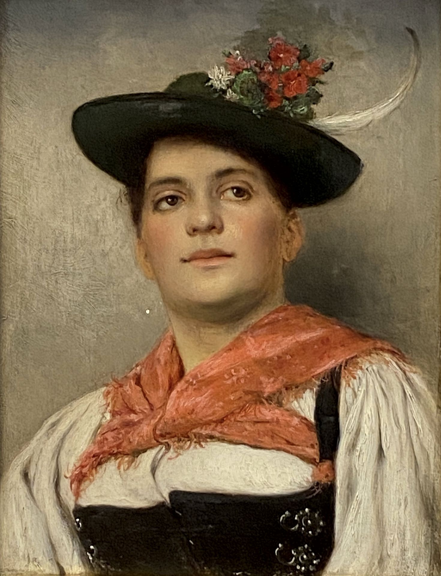 Rudolf  Epp  attr., Mädchen  in  bayerischer  Tracht