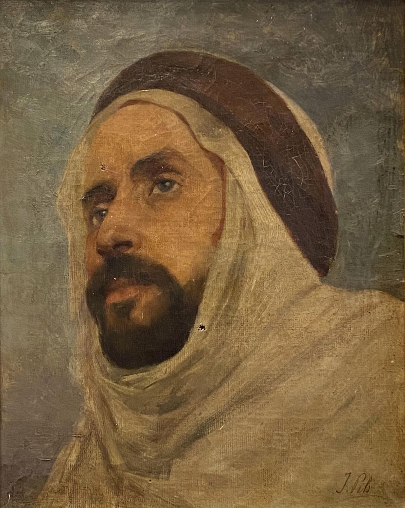 Isidore  Pils, Bildnis  eines  bärtigen  Kabylen (?) - Bild 3 aus 5