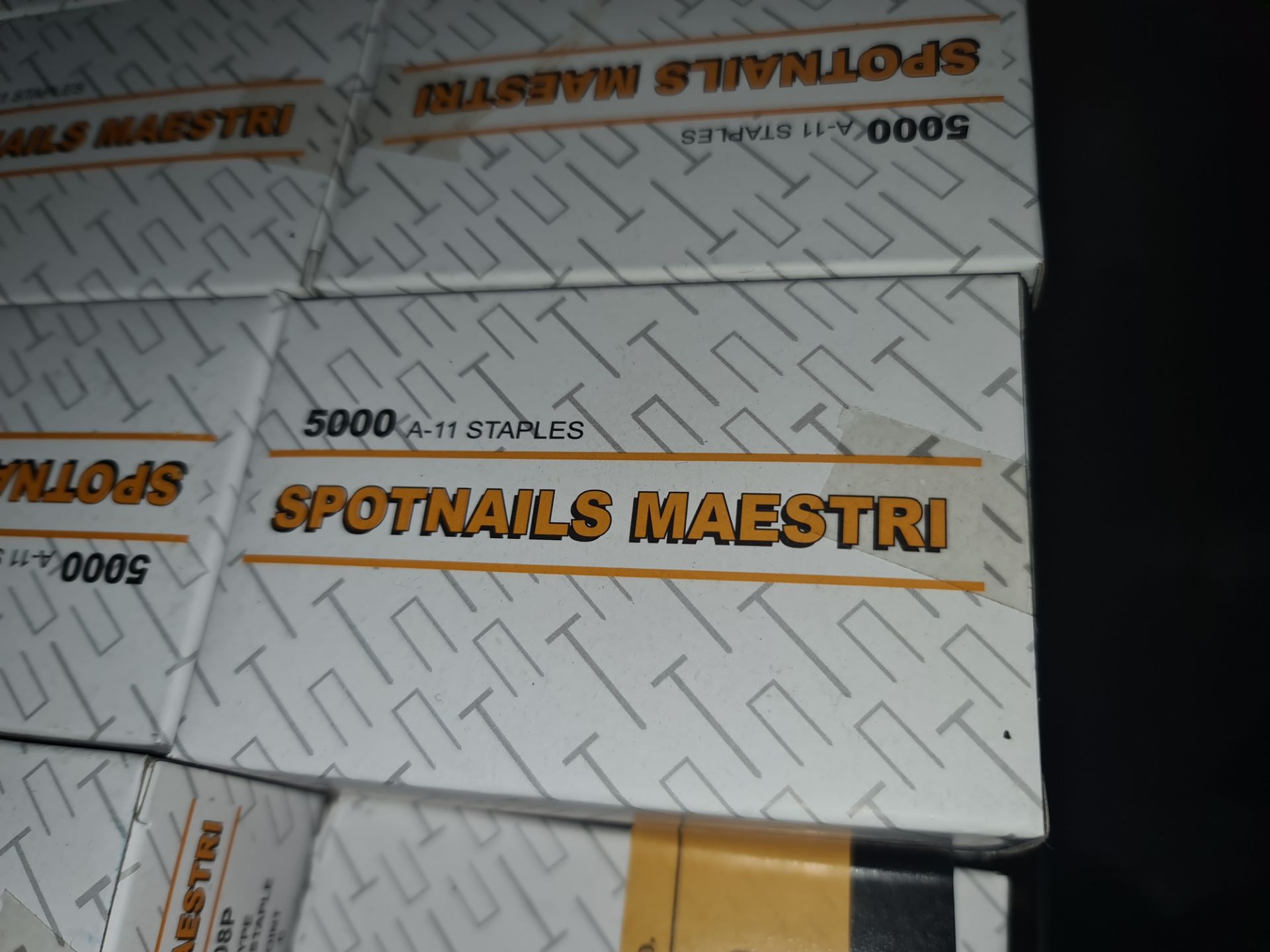 15 boxes of Maestri Spotnails, each box containing 5,000 type A-11.C 8mm staples. Product code - Image 2 of 3