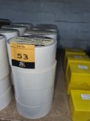 16 rolls of Roberts double sided vinyl floor tape 50mm x 25mLots 31 - 328 comprise the total
