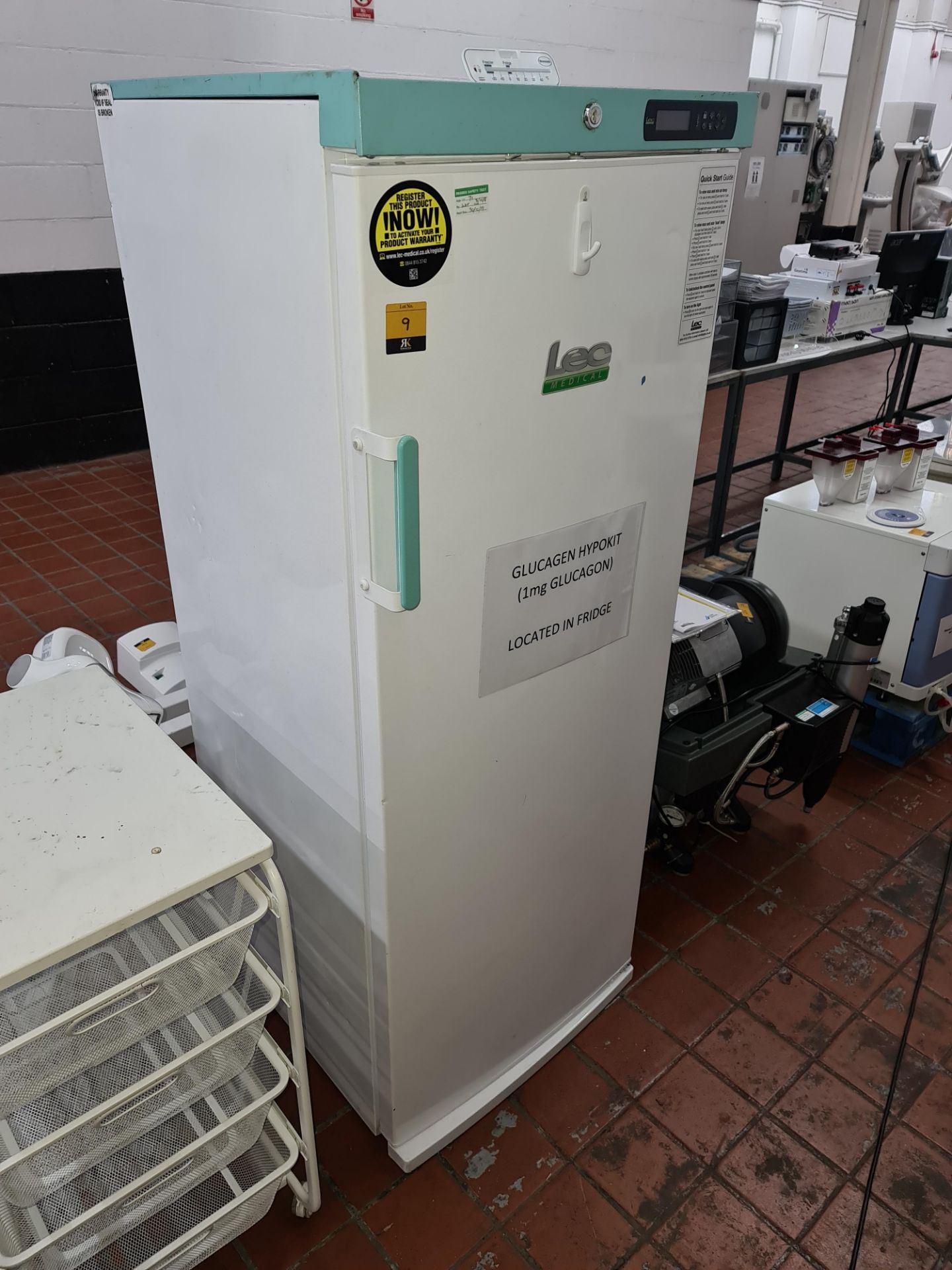 LEC upright medical fridge, model PSR273UK