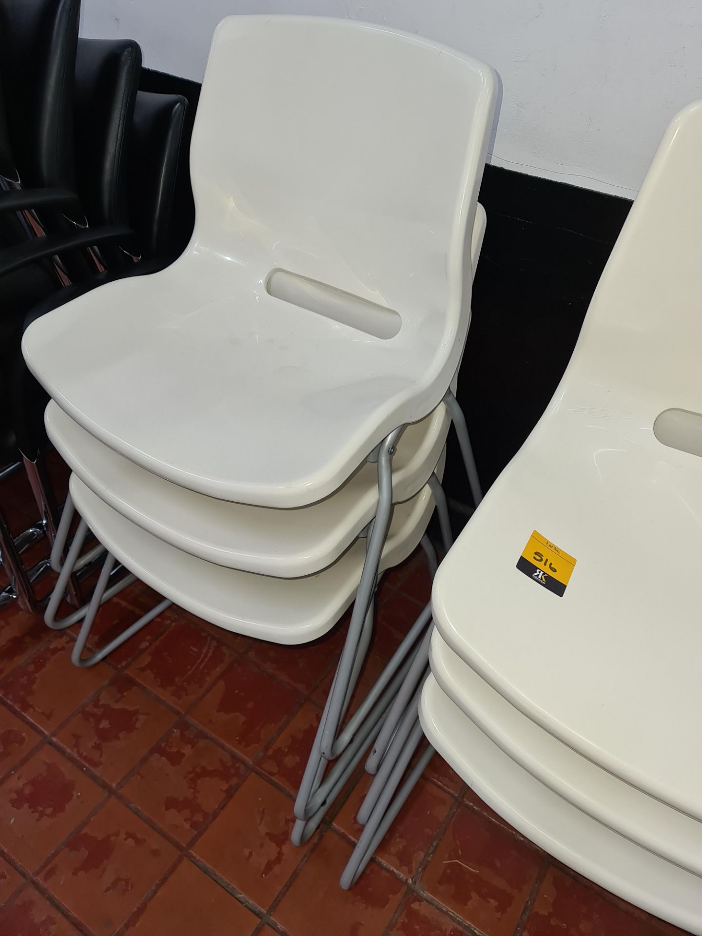 6 off matching stacking chairs - Image 3 of 3