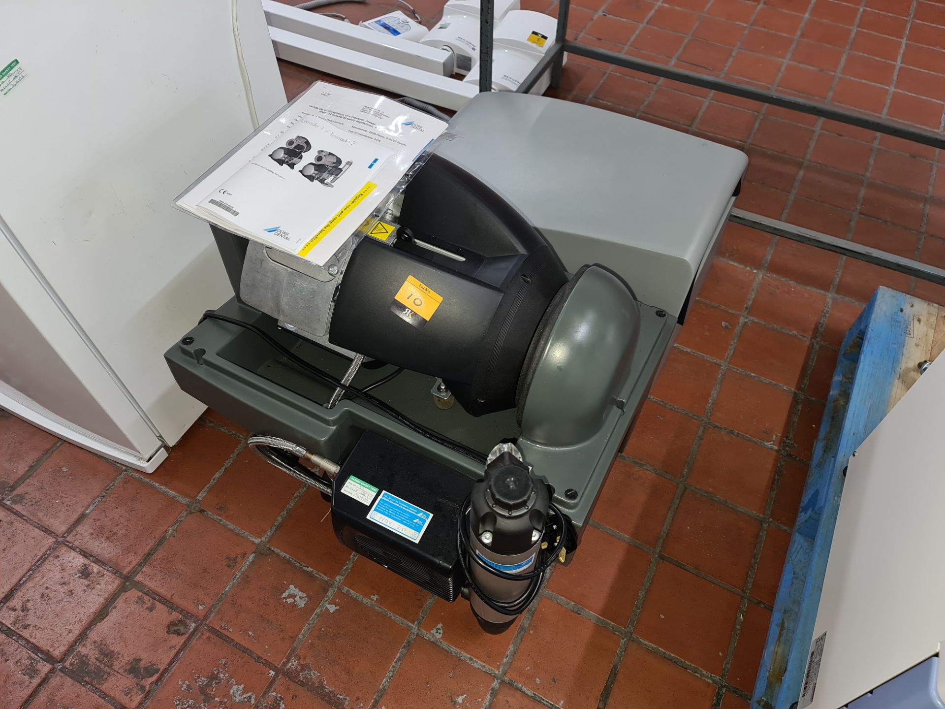 Dürr Dental Tornado 2+ oil free compressor with dryer & quiet hood, understood to have been purchase