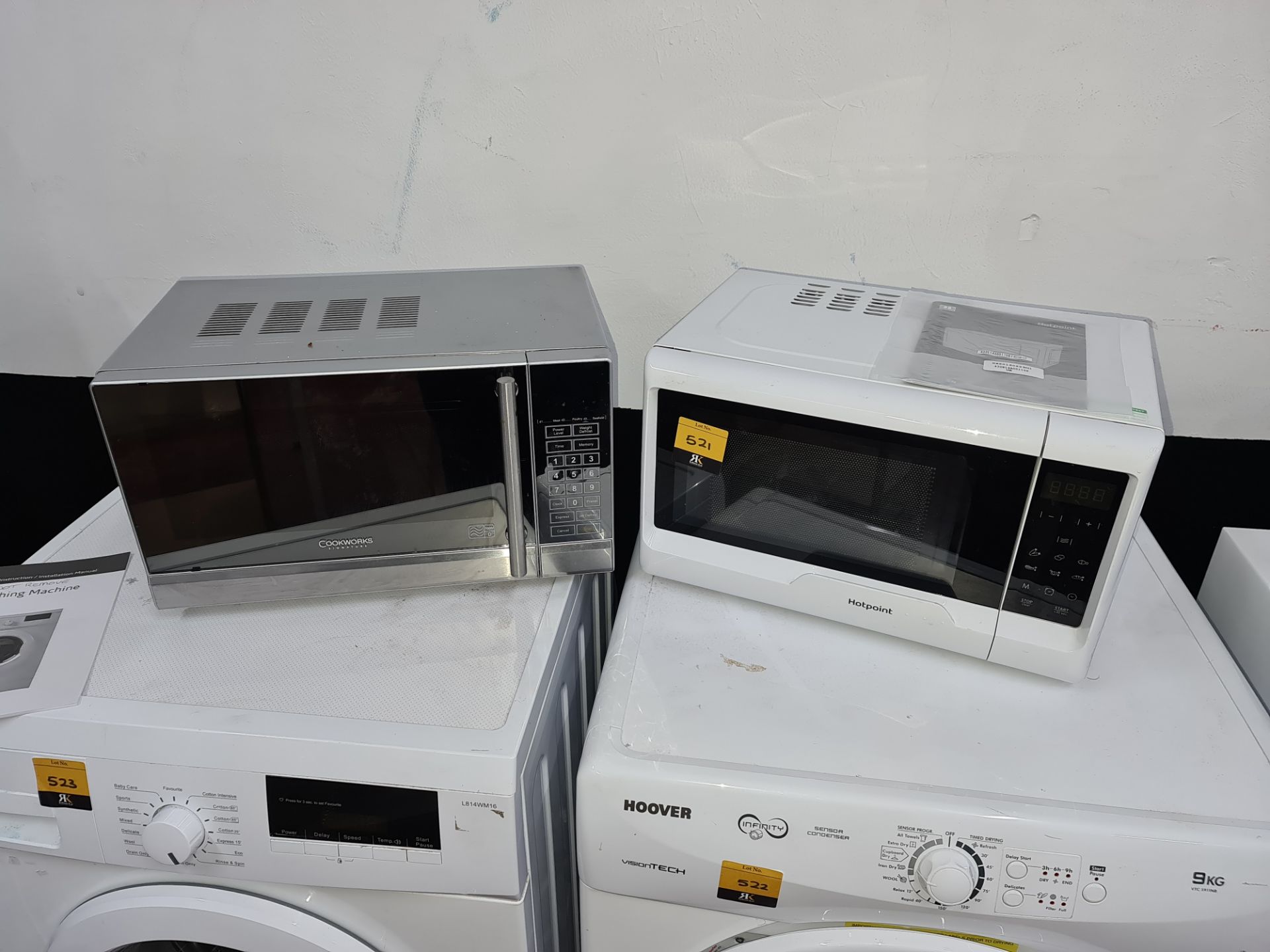 2 off assorted microwaves