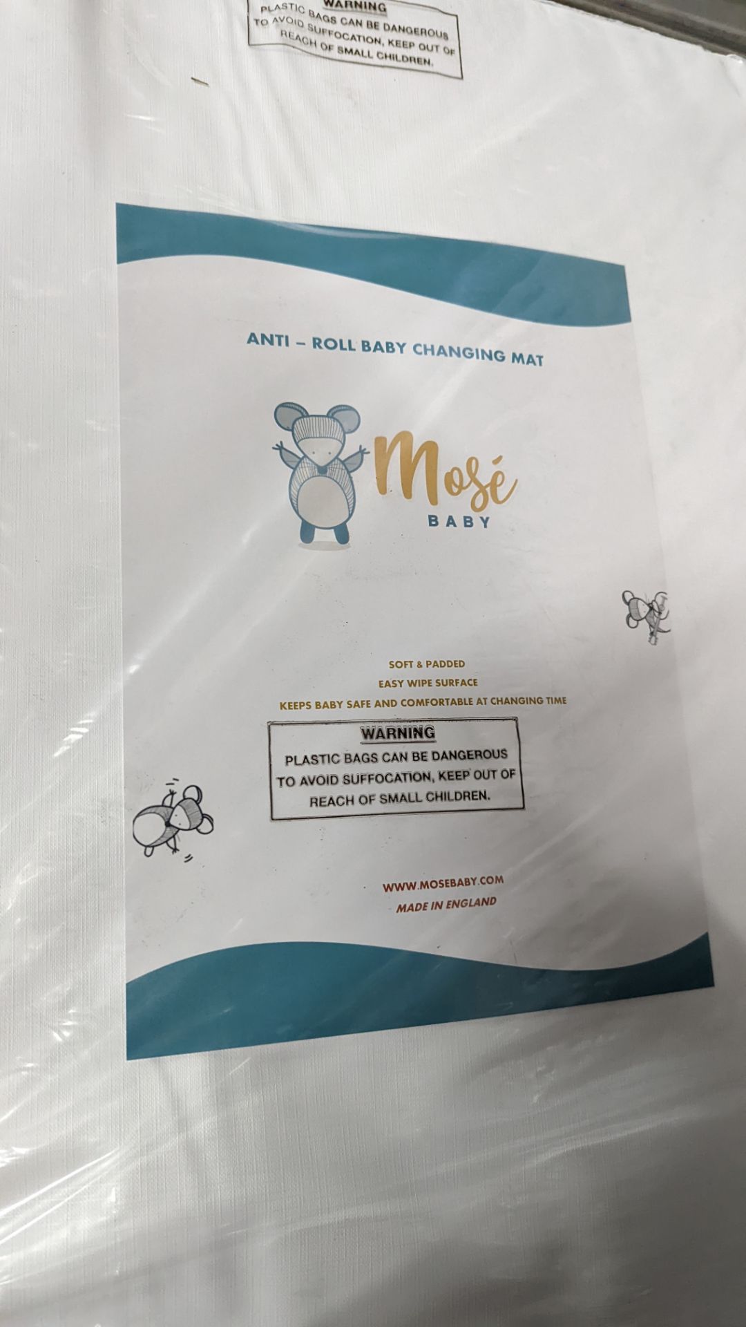 10 off Mosé Baby changing mats, comprising padded anti-roll wedge fully certified baby changing mat - Image 2 of 4