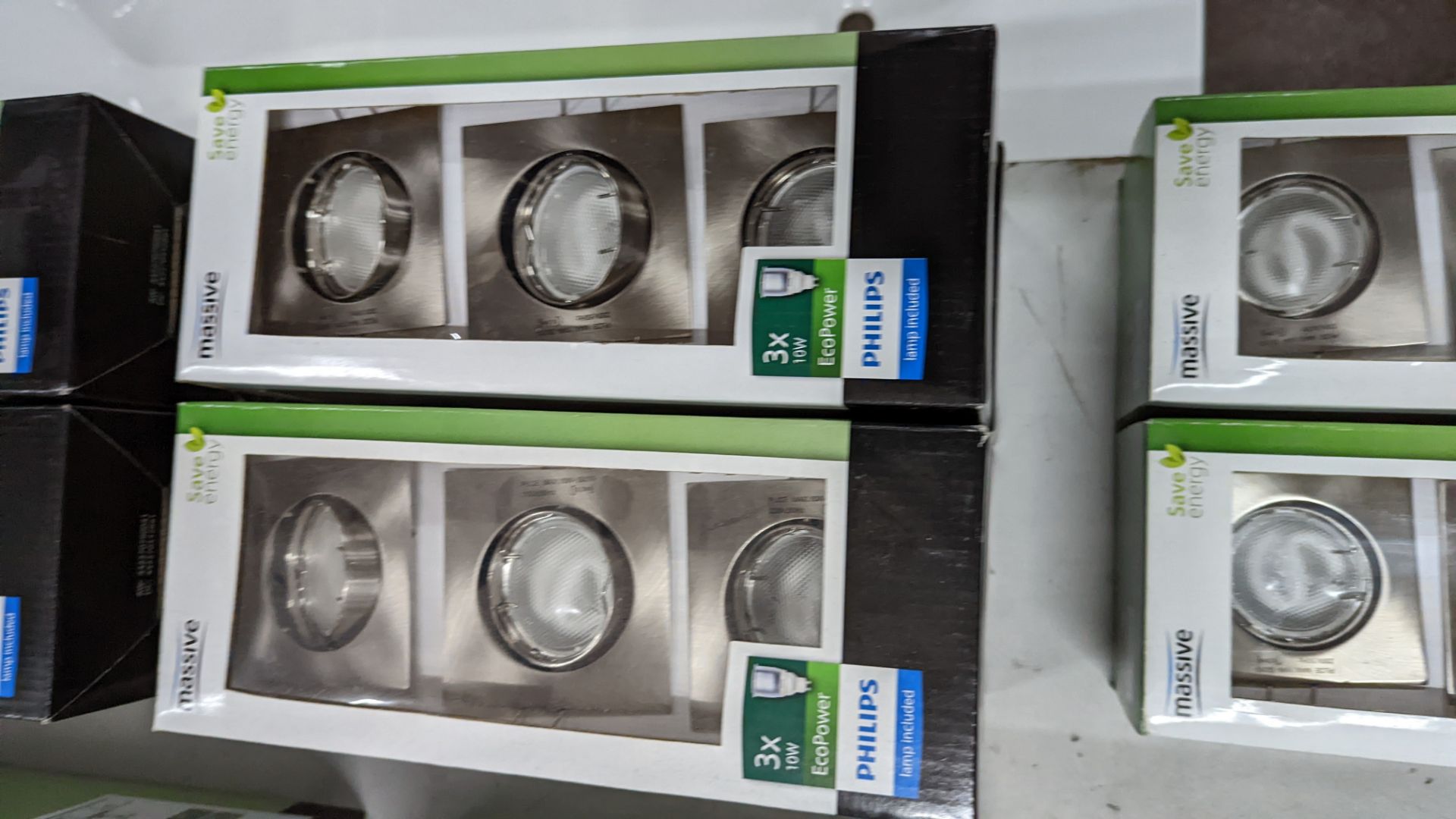 10 off Philips 3x10w Eco Power brushed chrome LED spotlights - this lot consists of 10 boxes which e - Image 4 of 5