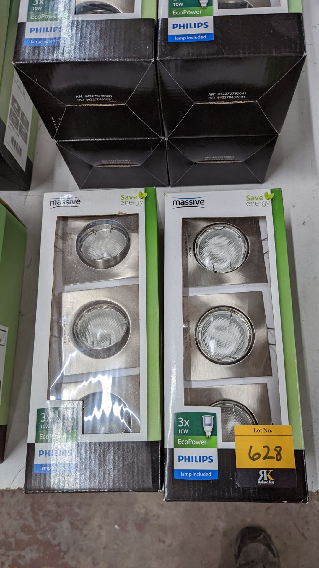 10 off Philips 3x10w Eco Power brushed chrome LED spotlights - this lot consists of 10 boxes which e - Image 3 of 5