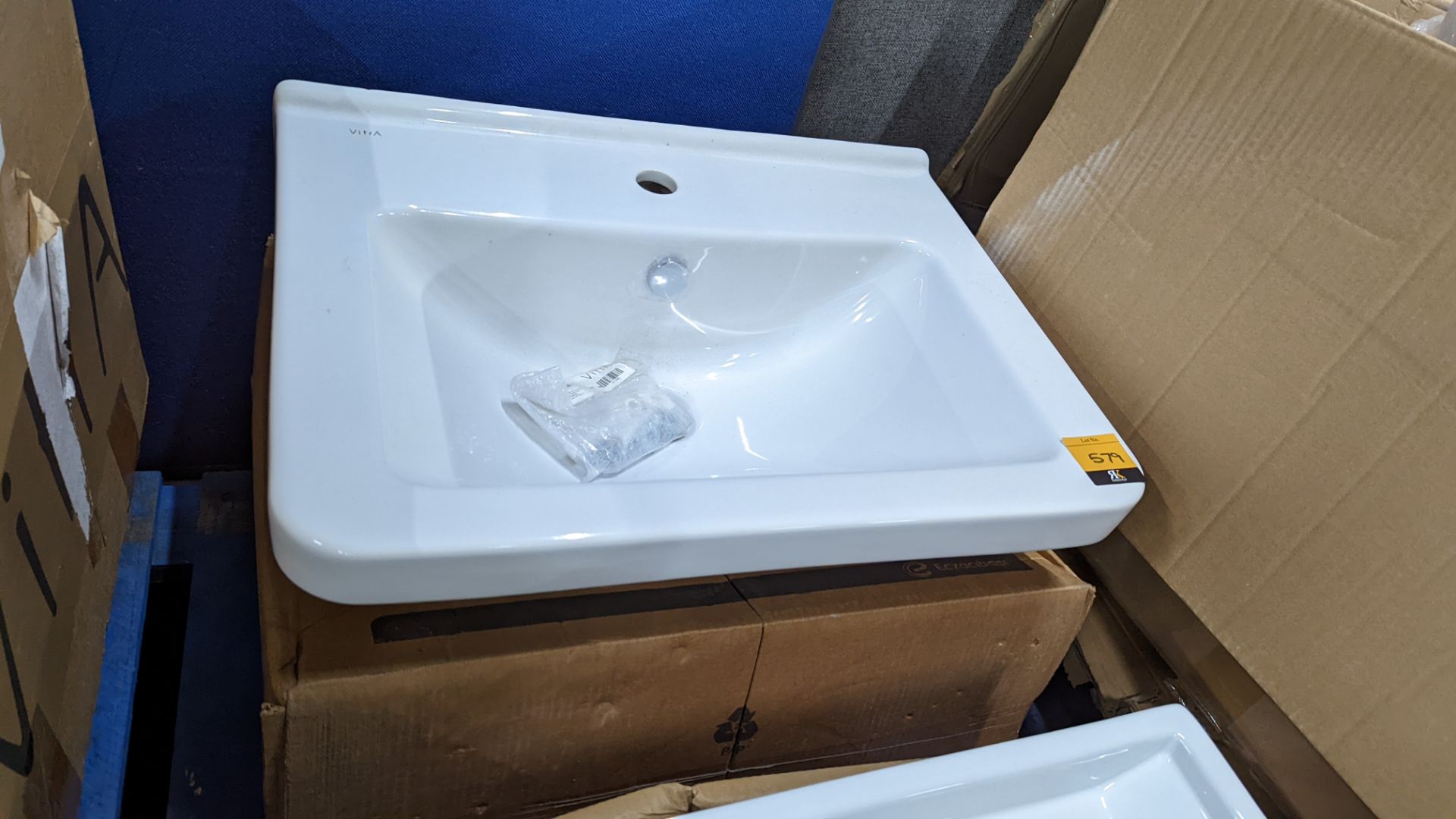 Pair of assorted white basins - Image 6 of 7