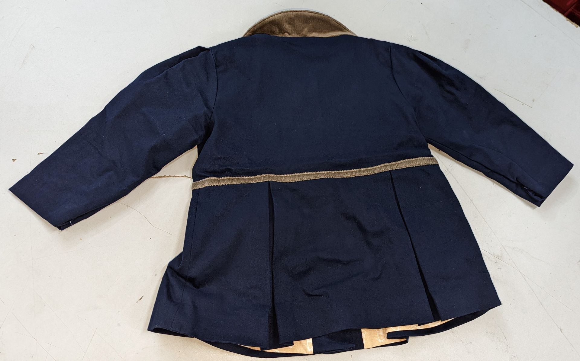 20 off Mosé Baby girl's dress coats in navy, with skirted design, velvet collar and waist trim plus - Image 2 of 11