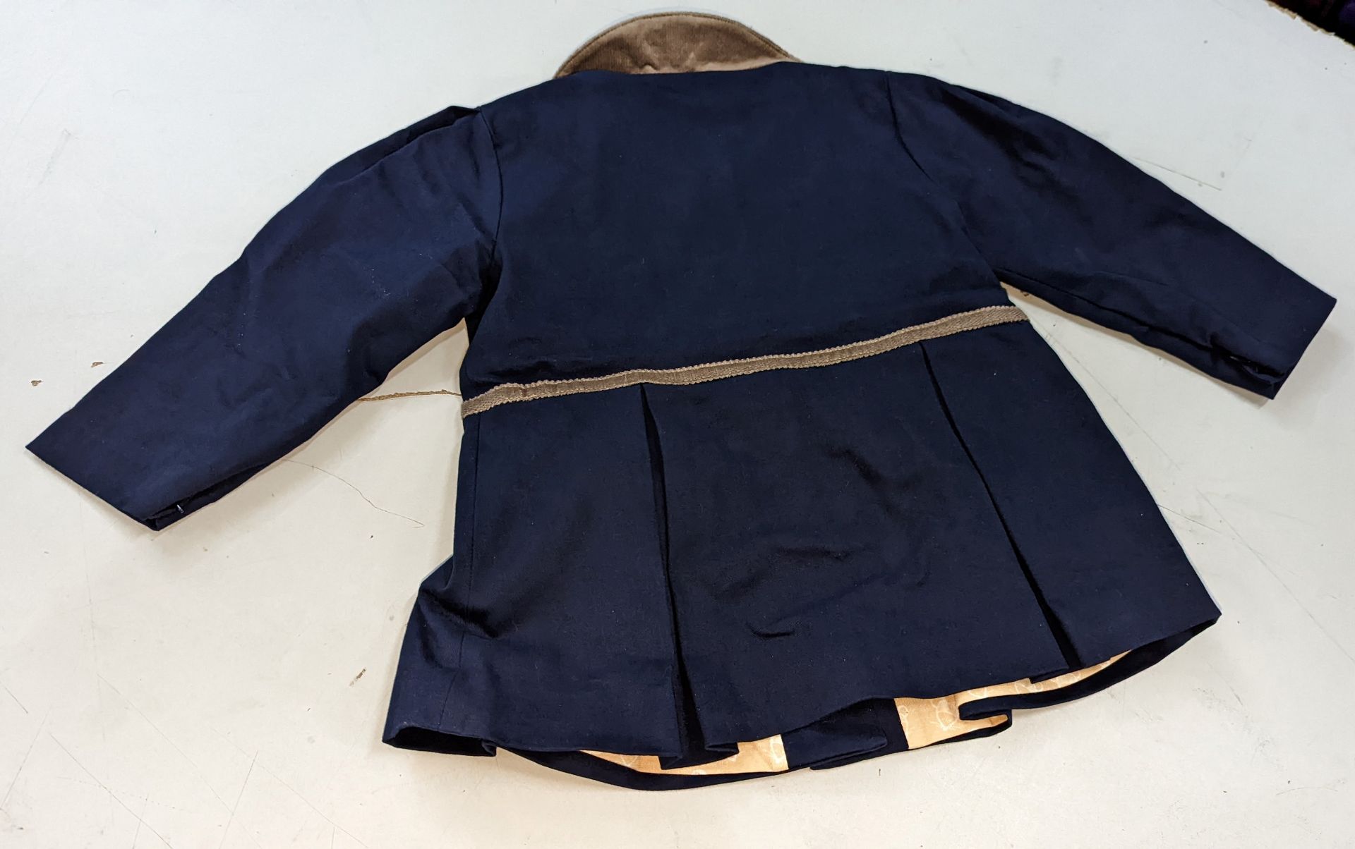 20 off Mosé Baby girl's dress coats in navy, with skirted design, velvet collar and waist trim plus - Image 11 of 11